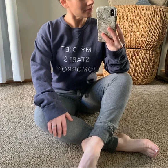 SOLD | vici • diet starts tomorrow graphic sweatshirt • small | - Picture 3 of 7